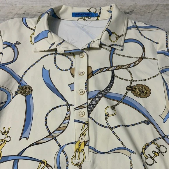 J. McLaughlin Court Polo Top Size Small - Picture 3 of 10